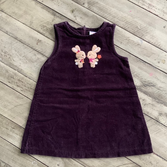 Gymboree All About Buttons Velvet Jumper Dress 2T - Picture 1 of 4